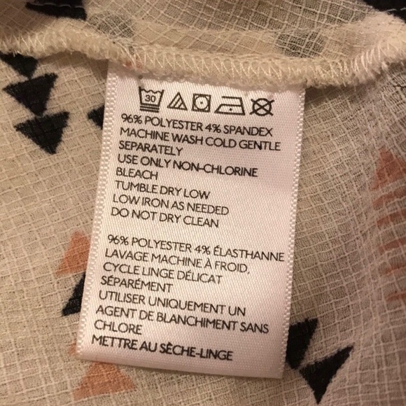 Écote | Tribal Pattern Sheer Blouse | Small - Picture 8 of 8